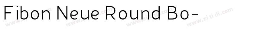 Fibon Neue Round Bo字体转换